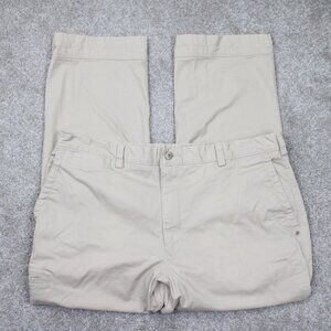 Duluth Trading Pants Men 40x30 Beige Duluthflex Ballroom Cotton Stretch Straight